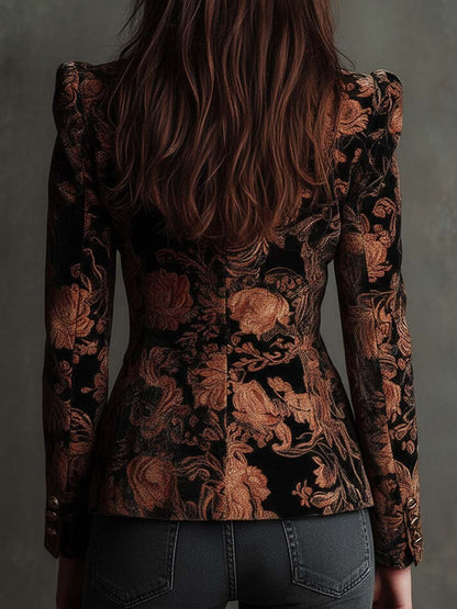 Yvette | Ornate Floral Tailored Blazer