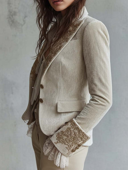 Amberly | Embroidered Tailored Blazer
