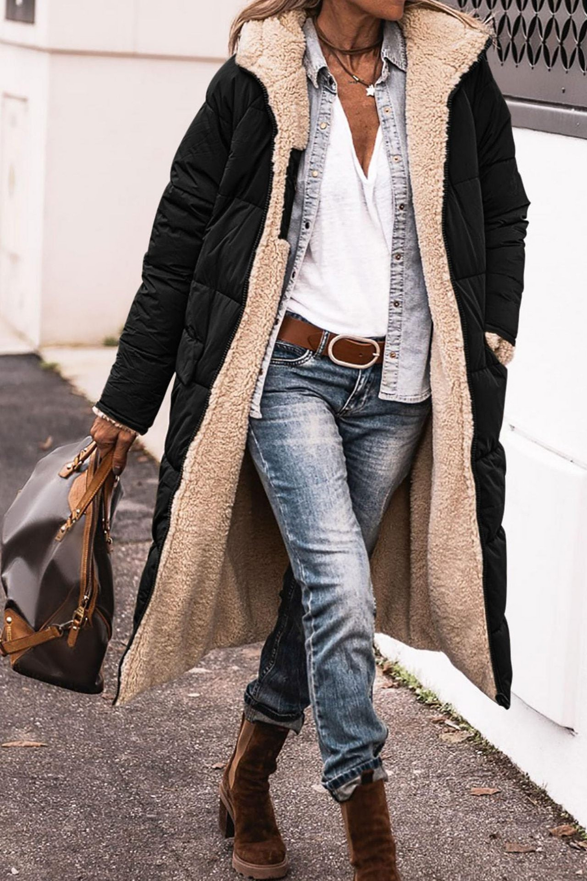 Ava – Elegant Reversible Women's Coat