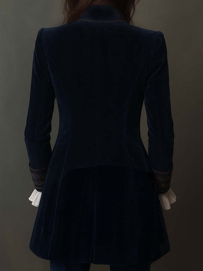 Gabrielle | Embroidered Longline Jacket