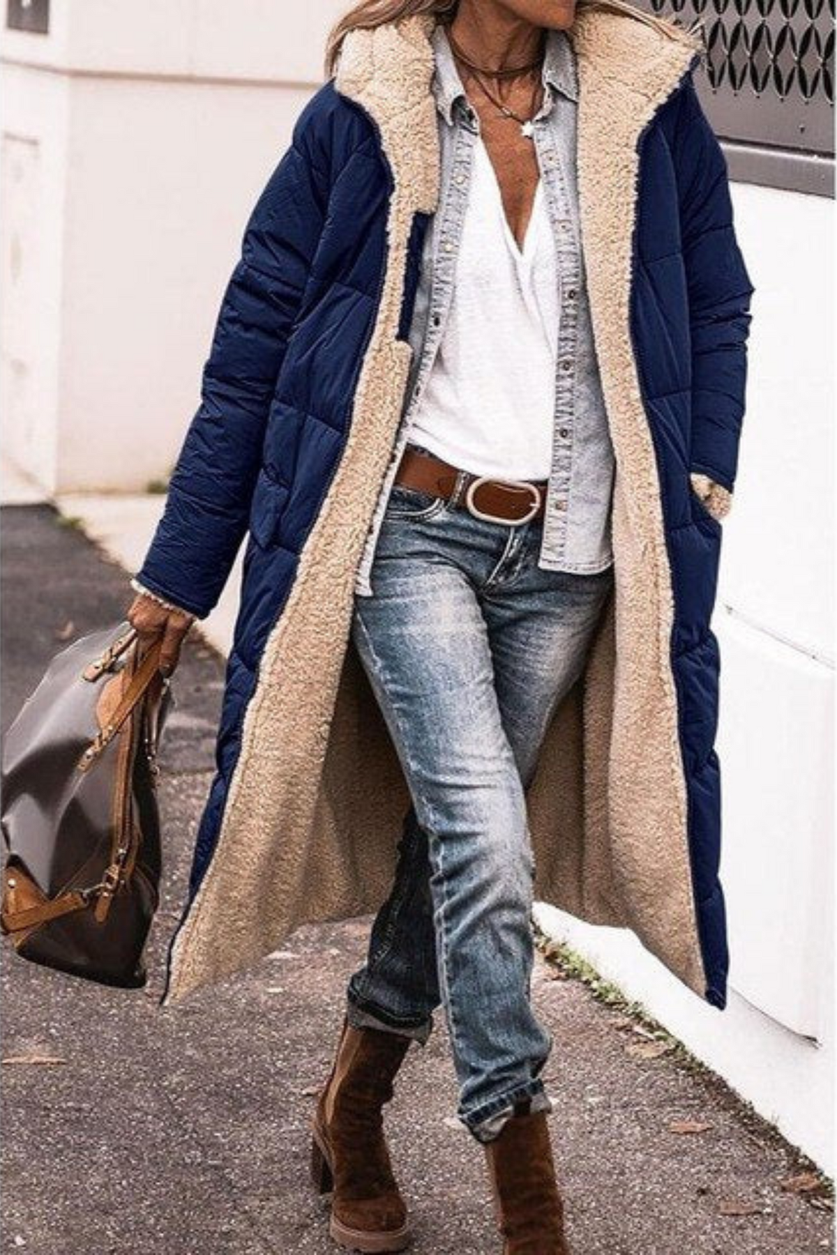 Ava – Elegant Reversible Women's Coat