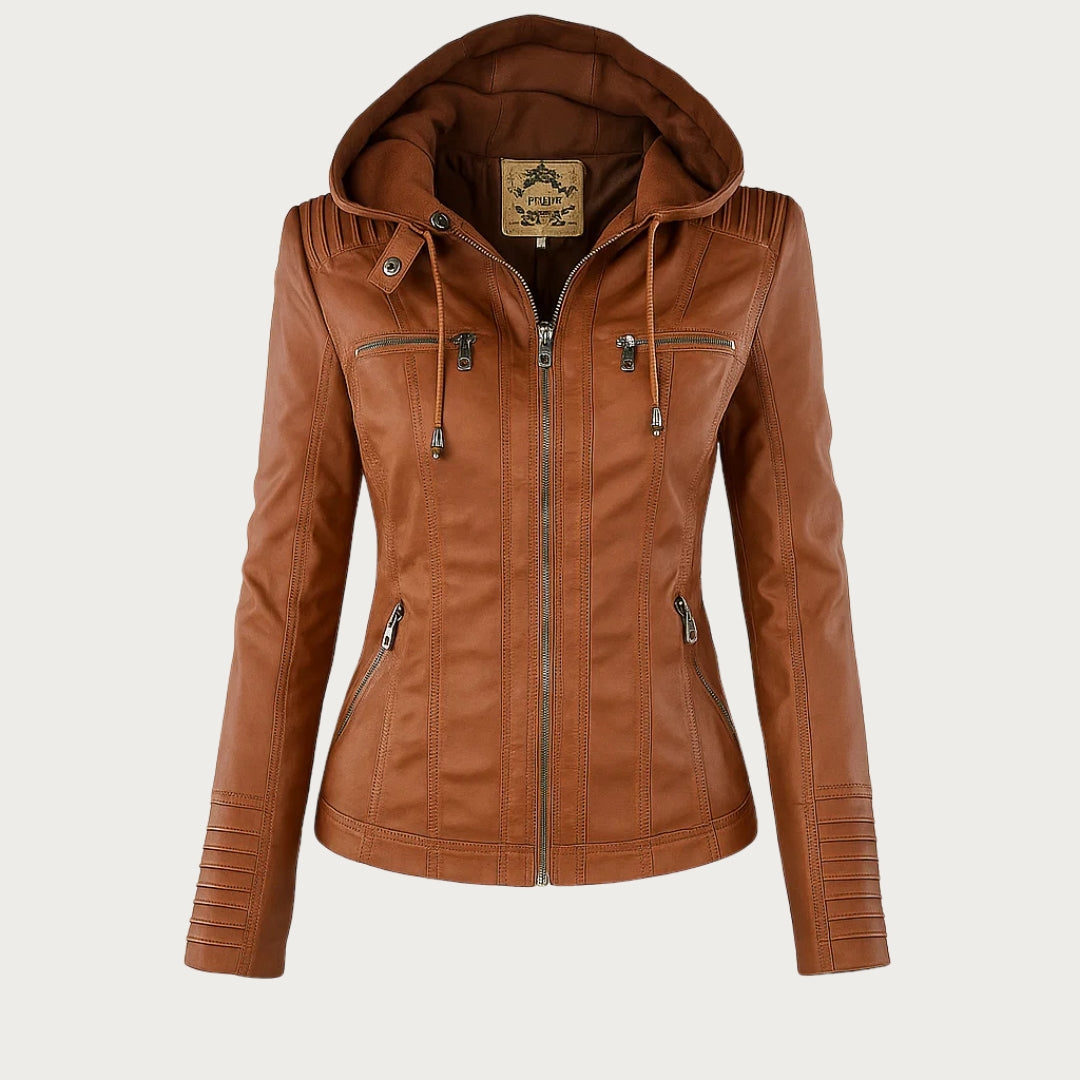 Flavia | Elegant and Durable Leather Jacket