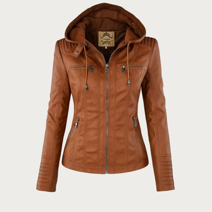 Flavia | Elegant and Durable Leather Jacket