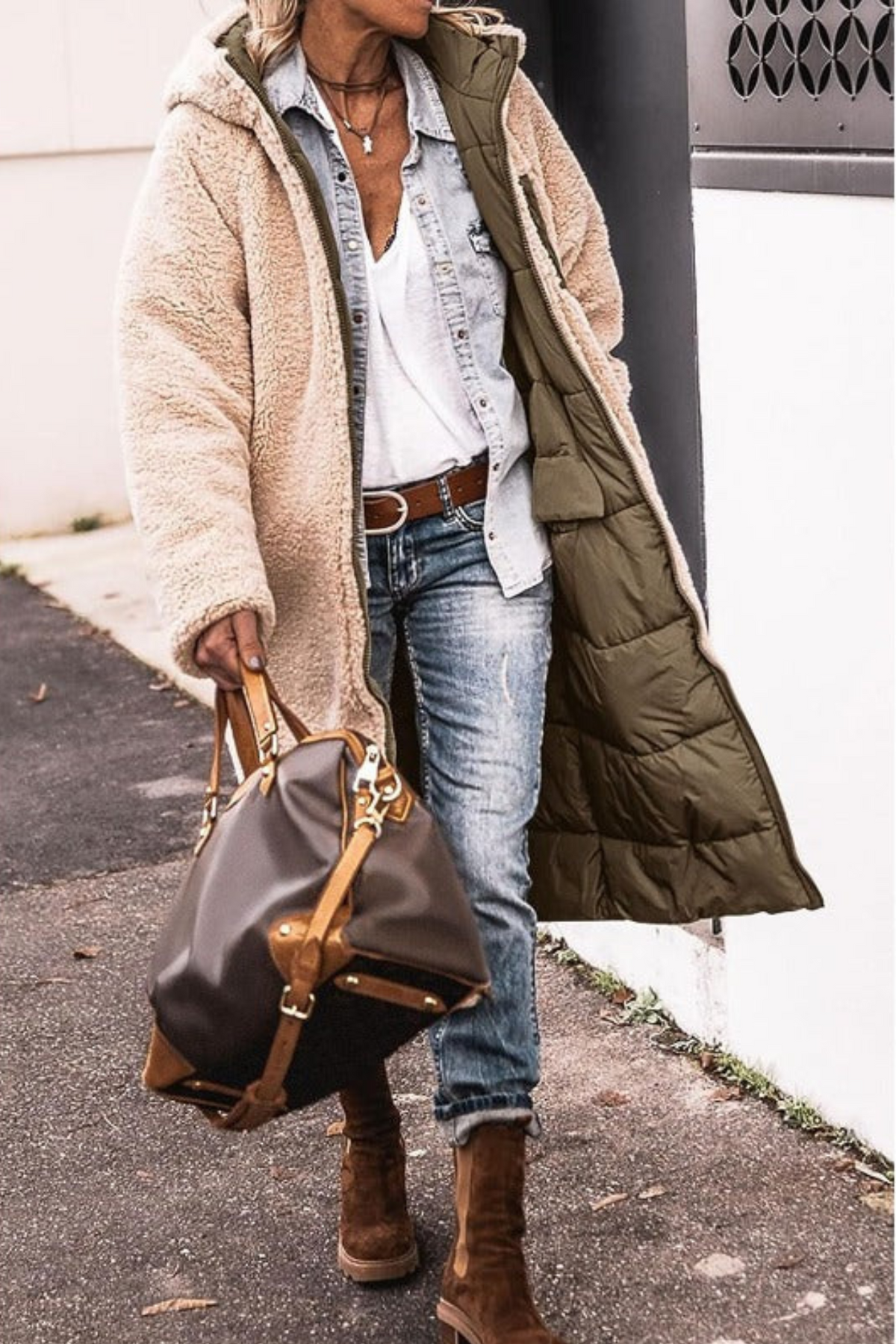 Ava – Elegant Reversible Women's Coat