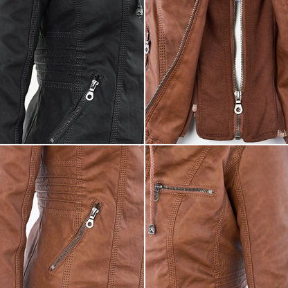 Flavia | Elegant and Durable Leather Jacket