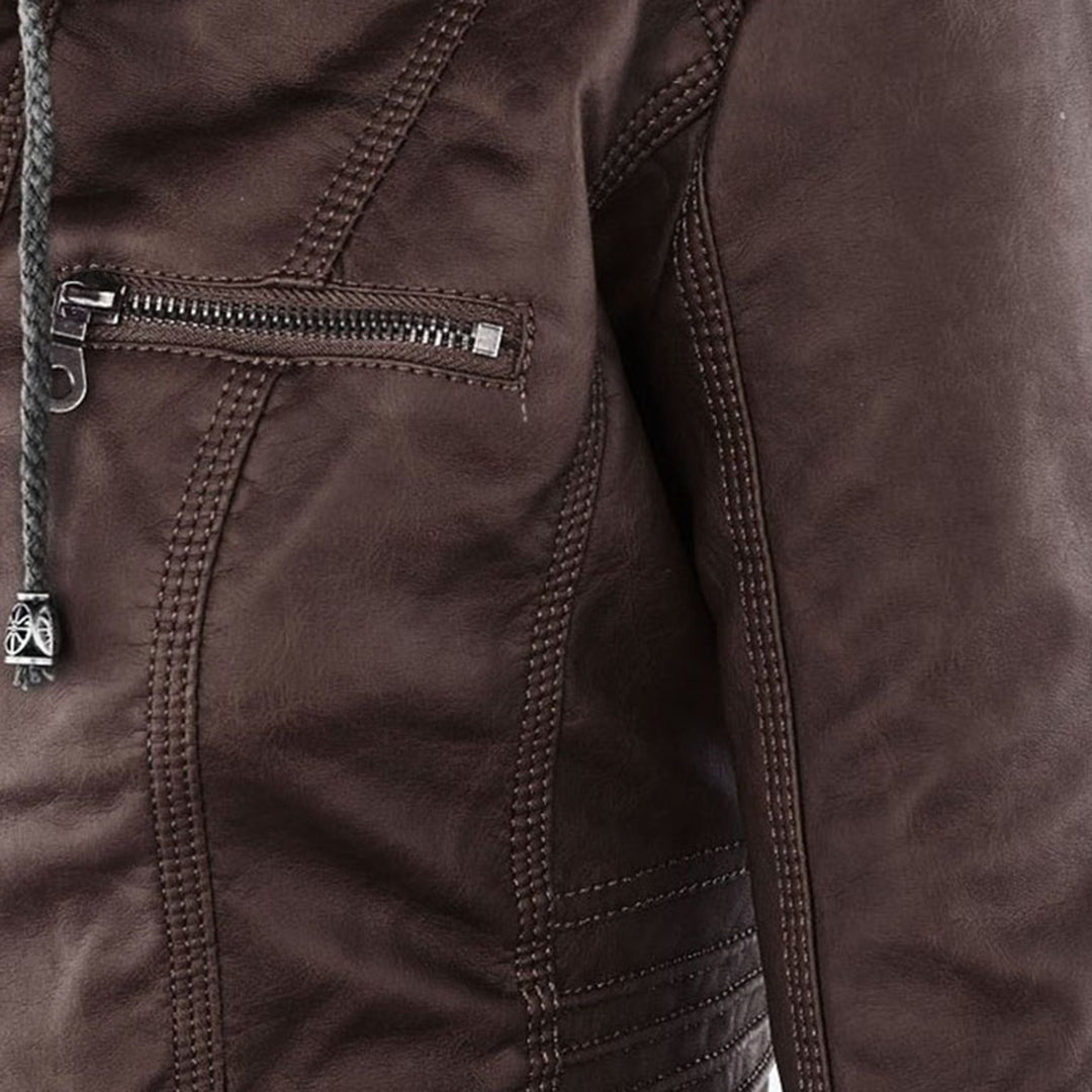 Flavia | Elegant and Durable Leather Jacket