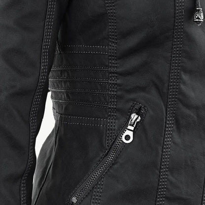 Flavia | Elegant and Durable Leather Jacket